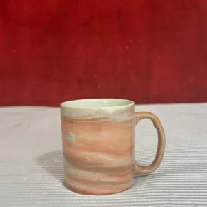 Handmade Ceramic Coffee Mug with Marble Texture