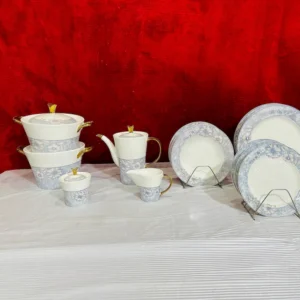 Luxury blue Floral Dinner Set