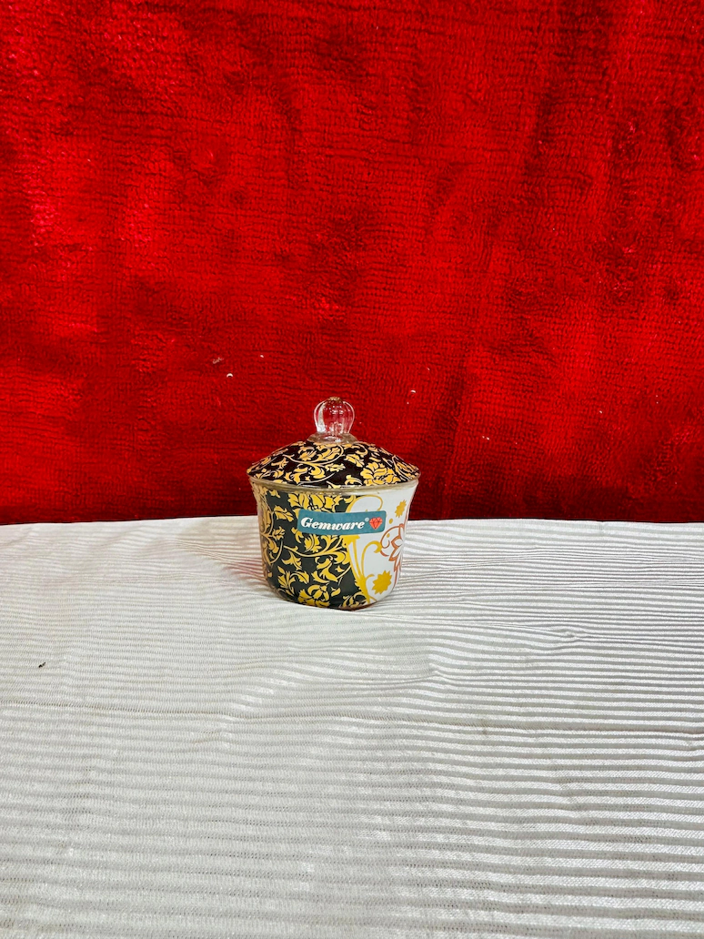 Luxury Black & Gold Floral Dinner Set – Elegant Ceramic Crockery - Image 3