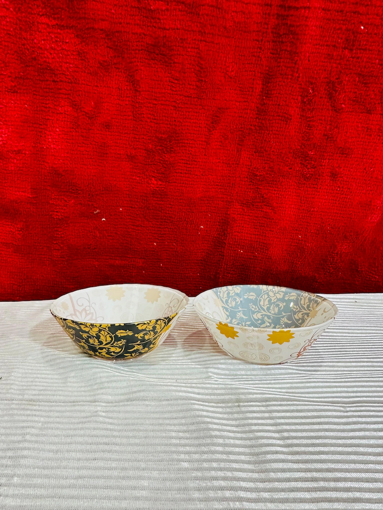 Luxury Black & Gold Floral Dinner Set – Elegant Ceramic Crockery - Image 5