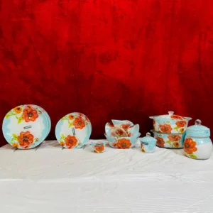 Nsh Blue Floral Dinner Set – Elegant Dinnerware Collection