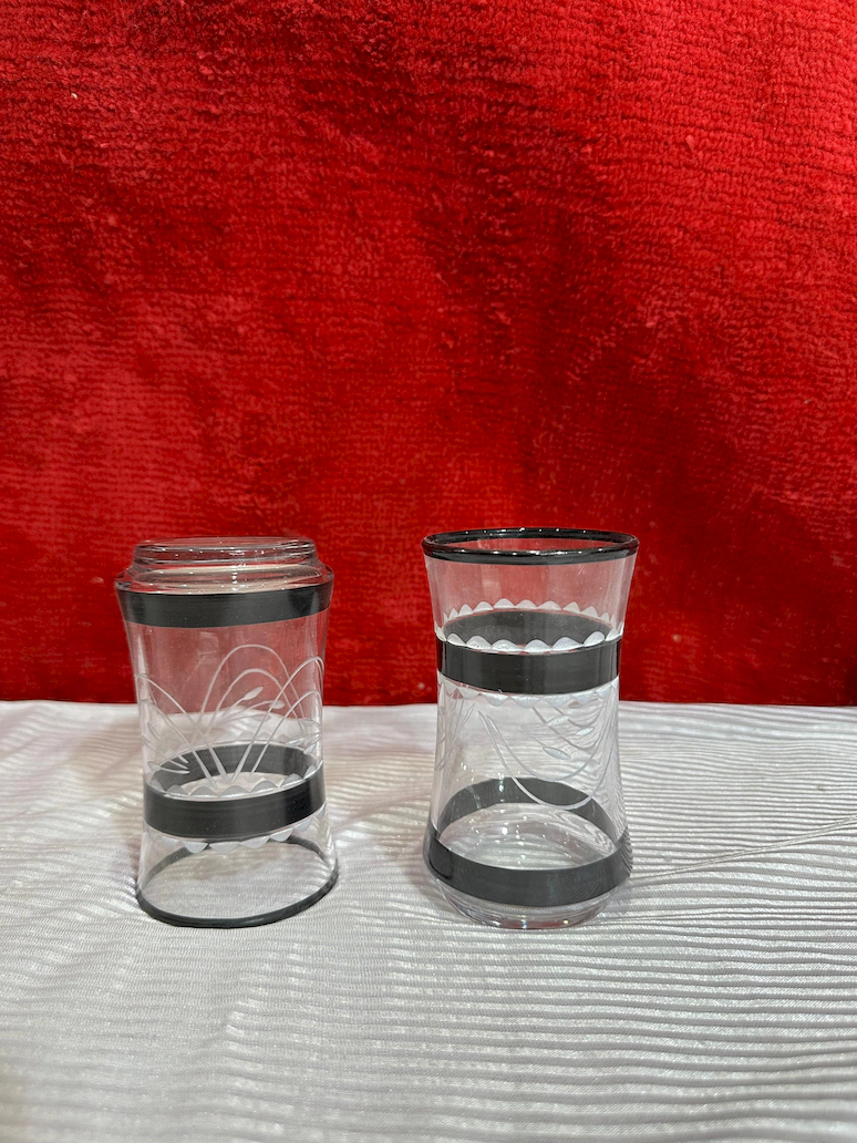 Luxury Black Rim Glass Jug Set – 7 Pcs Water & Juice Serving Set - Image 3