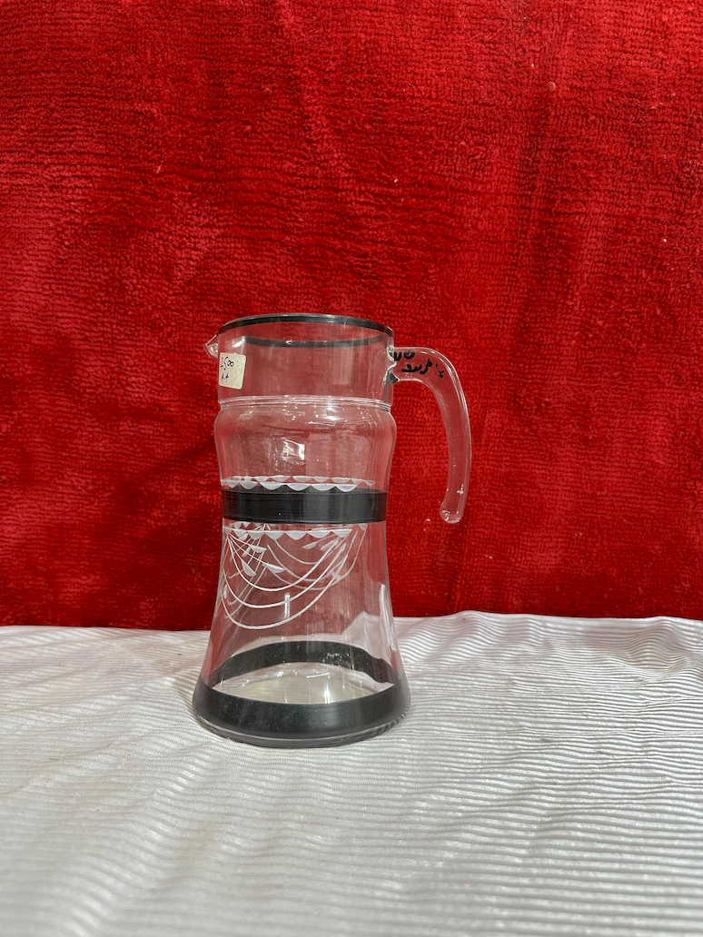 Luxury Black Rim Glass Jug Set – 7 Pcs Water & Juice Serving Set - Image 4