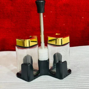 Golden Spice Jar Set (4-Piece)