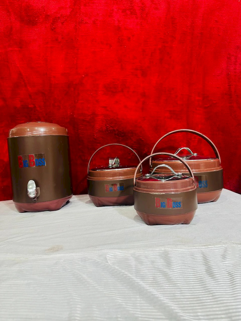 Big Boss Brown Hotpot & Water Cooler Set | Premium Insulated Kitchenware
