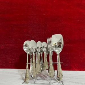 Premium Stainless Steel Cutlery Set with Stand | Elegant Dining Essentials